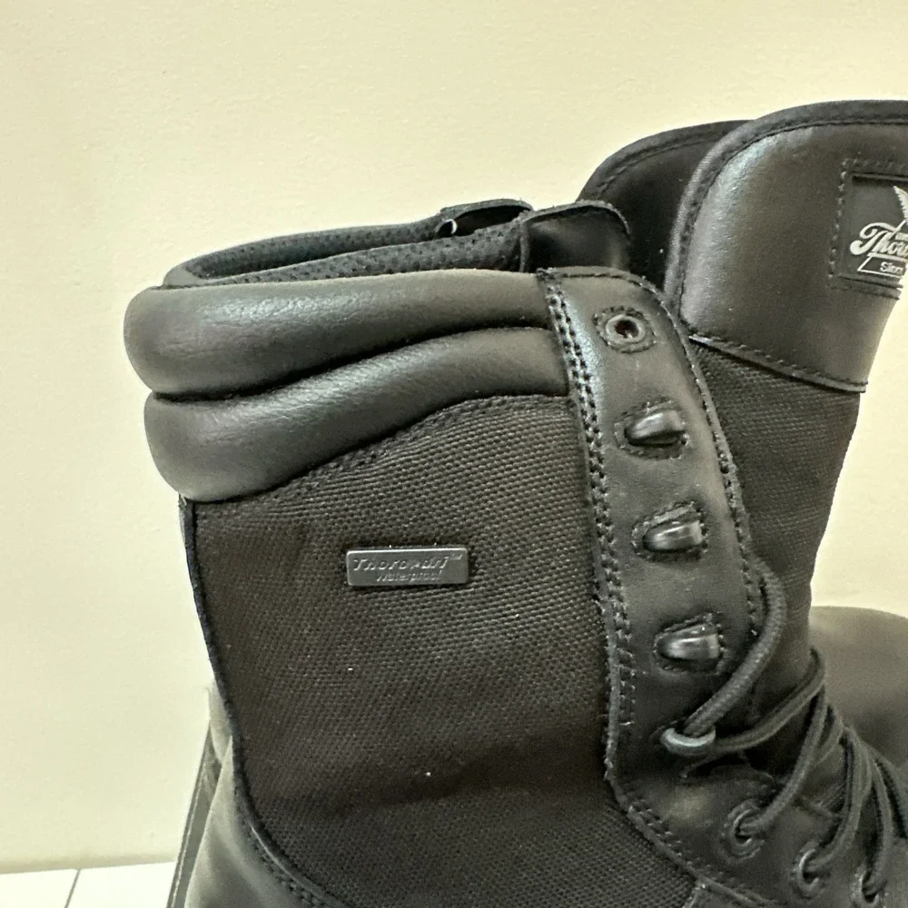 Thorogood 834-6189 Lightweight Waterproof Commando Deuce Black Boots Men's 14 W